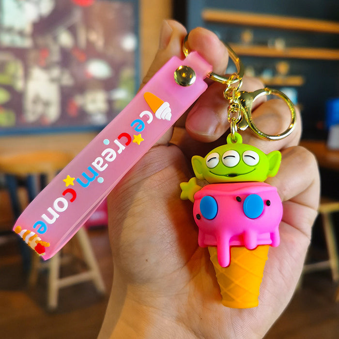 Wholesale Cartoon Doll Silicone Keychain JDC-KC-Tingm245