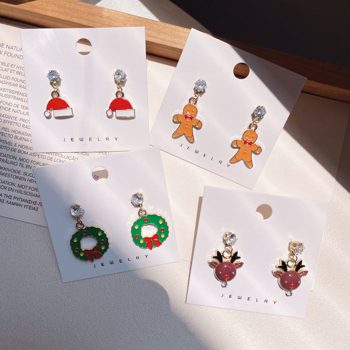 Wholesale Christmas Cute Cartoon Earrings