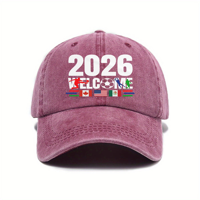 Wholesale Soft-Top Baseball Cap for World Cup Print Sun Hat