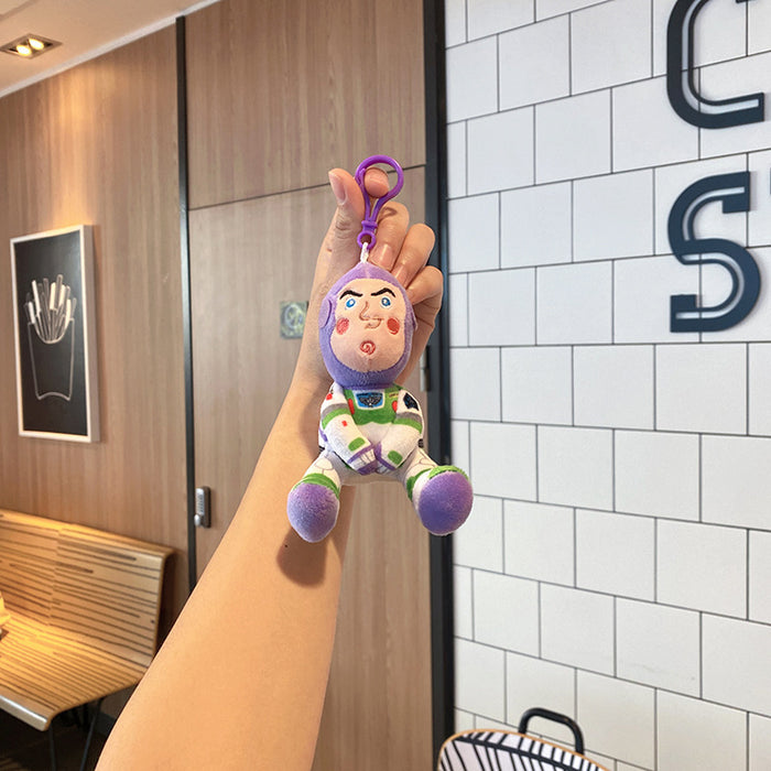 Wholesale plush pendant stall cartoon keychain plush toy