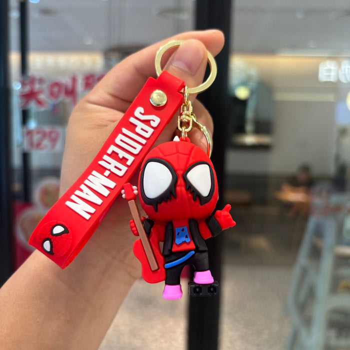 Wholesale 2PCS PVC Cartoon Keychain Pendant Bag Charm Car Key Accessory Gift