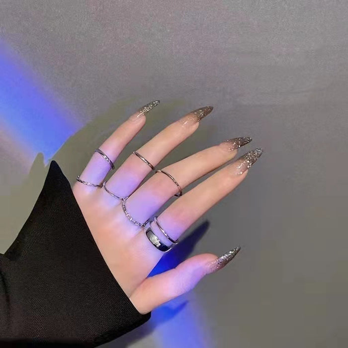 Wholesale Love set ring, light luxury temperament, niche design, personalized simplicity, index finger ring