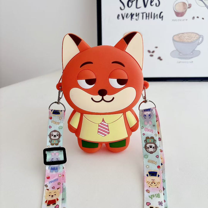 Wholesale Cute Cartoon Silicone Crossbody Shoulder Bags