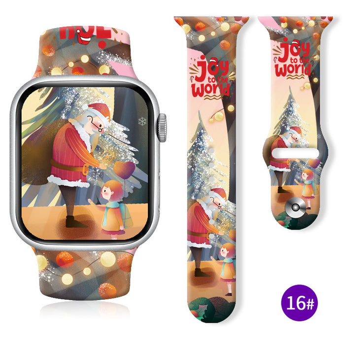 Wholesale Printed Silicone Watch Strap JDC-WD-NuoQi018