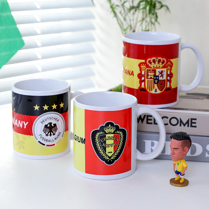 Wholesale World Cup Stylish Ceramic Mugs with National Team Logos