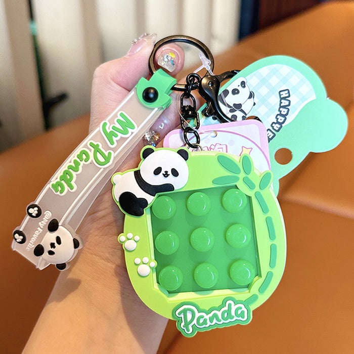 Wholesale Panda Projection Camera Pendant Creative Multi Functional Drip Glue Keychain JDC-KC-LingY024