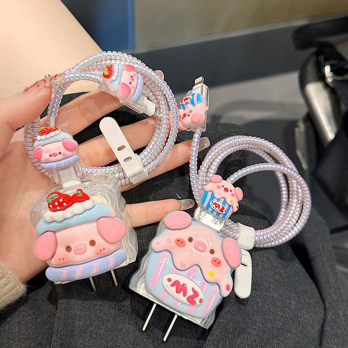 Wholesale Cartoon Character 3D Charger Protective Case 20W