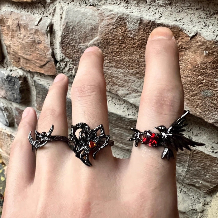 Wholesale Butterfly Irregular Flower Ring Hip-hop Fried Street Fashion Open Ring