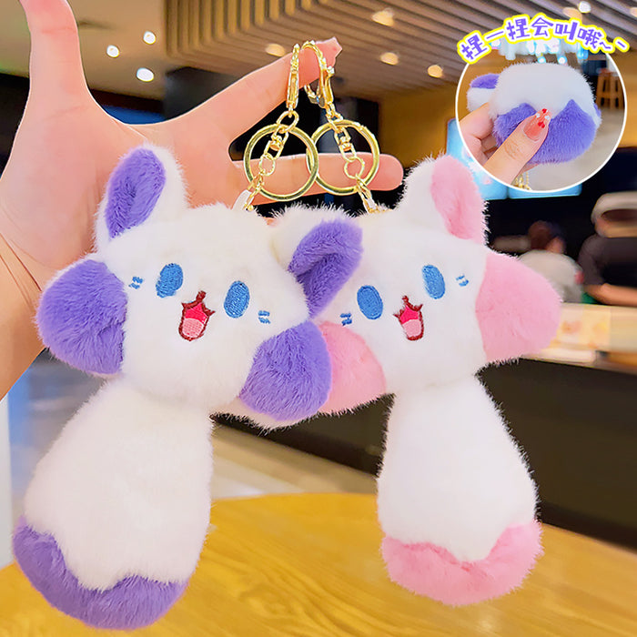 Wholesale Plush Big Tail Cat Doll Keychain JDC-KC-YDao088