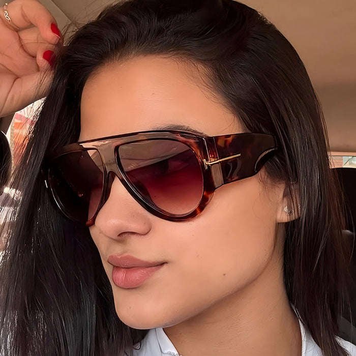 Wholesale Large Frame T-shaped Sun Protection Sunglasses