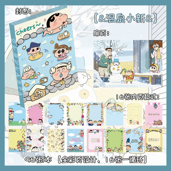 Wholesale 5pcs Cartoon Hand Ledger Cute Animation Journal Color Page Notepad