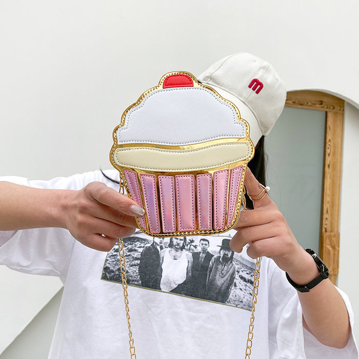 Wholesale Cute Ice Cream Bag Summer Cartoon Cake Bag Small Shoulder Crossbody Chain Bag Women's Bag