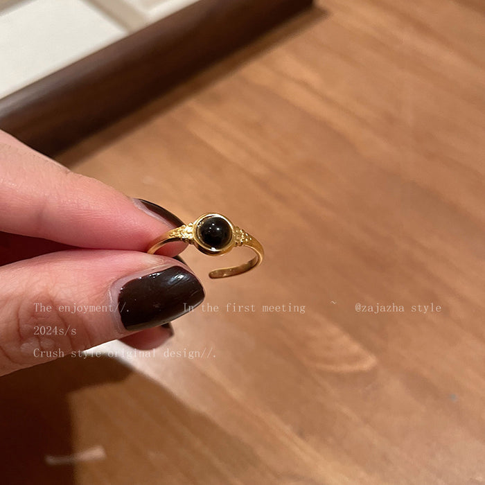 Wholesale Simple ring temperament retro light luxury niche versatile ring