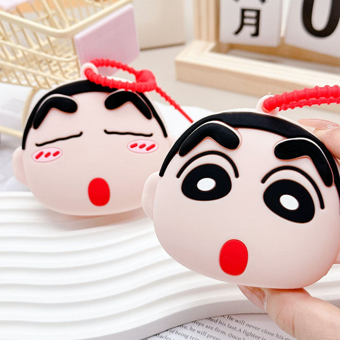 Wholesale  Coin Purse Silicone Keychain Cute Cartoon Doll Student Bag Decorative Pendant