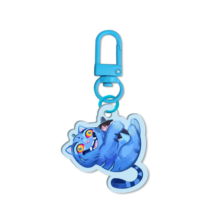 Wholesale 12pcs Custom Acrylic Cartoon Anime Double-Sided Keychain