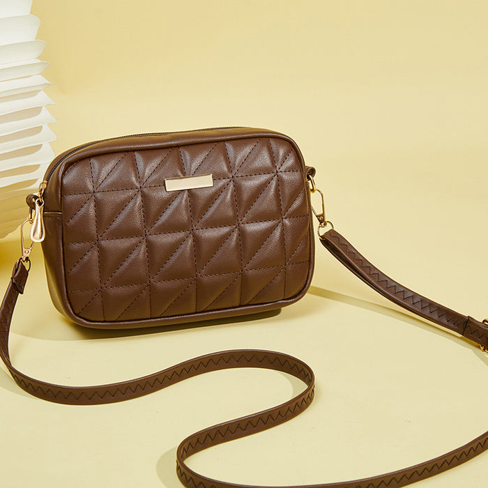 Wholesale Trendy White PU Leather Crossbody Bag For Women Small Square Phone Bag With ing Detail Casual Gift Resale