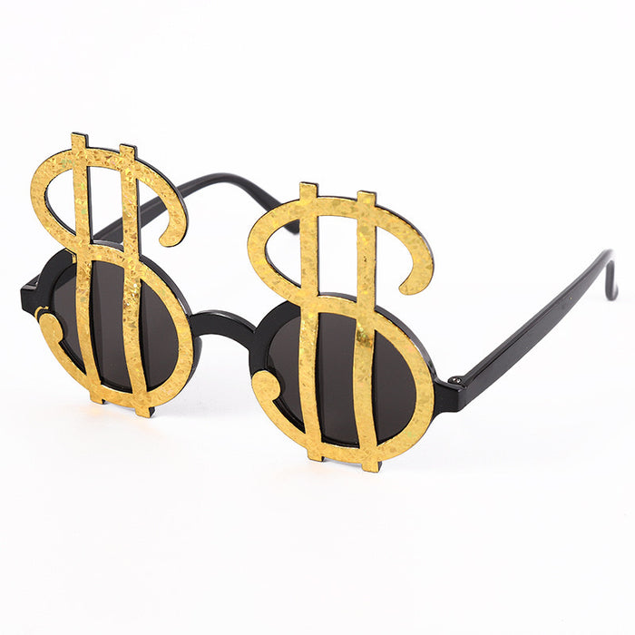 Wholesale Personalized funny dollar glasses exaggerated dollar symbol modeling sunglasses party ball photography Best Man Group props