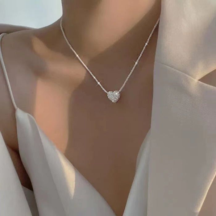 Wholesale Love pendant necklace, collarbone chain, chain design, neck chain