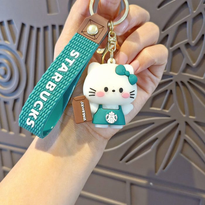 Wholesale  Milk Tea Cup Keychain Dress  School Bag Pendant Car Accessories Small Gift Batch
