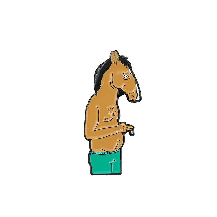 Wholesale Electroplated Metal Cartoon Brooch Futurama Bender Bo Horseman Design Casual Decorative Fashion Accessory For Bags Hats ets