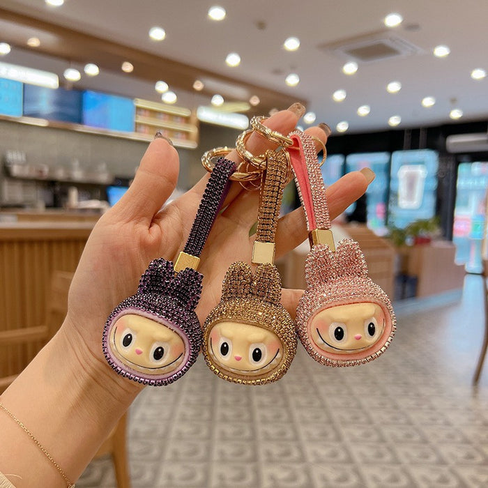 Wholesale Cute Big Head Keychain Cartoon Car Keychain Bag Pendant
