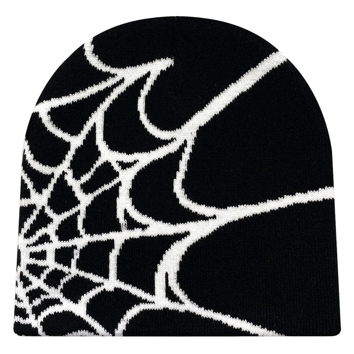 Wholesale Acrylic Spider Web Jacquard Yarn Knitted Hat JDC-FH-Mingw003