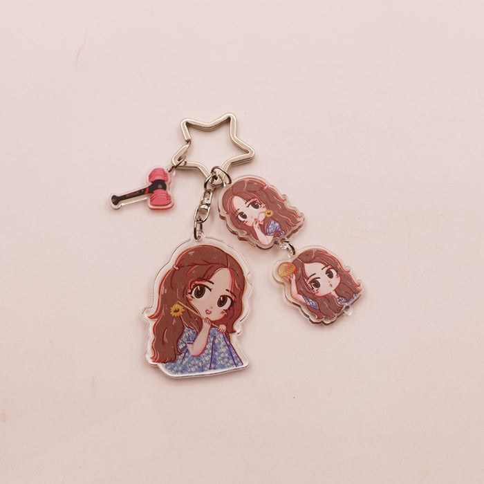 Wholesale Acrylic Keychain Hanging String JDC-KC-HanTian028