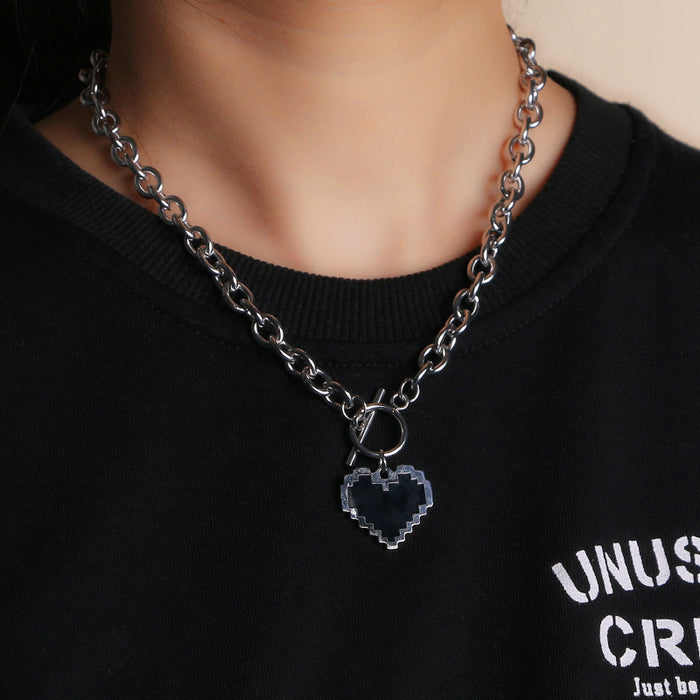 Wholesale New personalized cherry pendant collarbone chain punk necklace