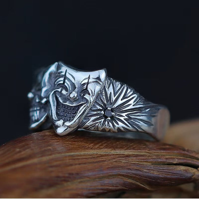 Wholesale New double-sided ring, zinc alloy retro ring, handmade open ring