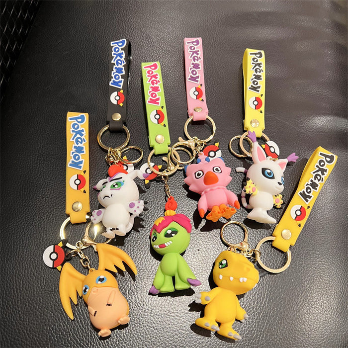 Wholesale Cartoon Cute Silicone Keychains JDC-KC-JinB023