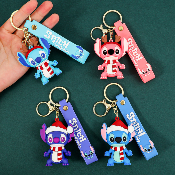 Wholesale Christmas Cartoon-themed cute f designs keychains