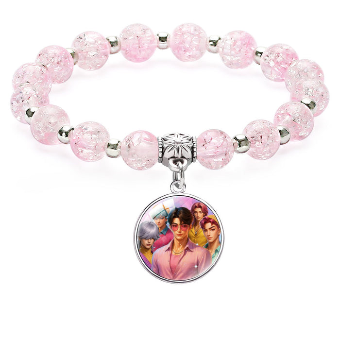 Wholesale KPOP Beaded Pendant Bracelet