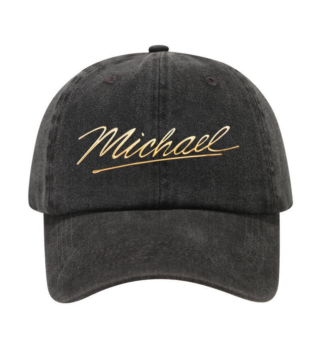 Wholesale Michael son Signature Vintage Washed Baseball Cap Embroidered Breathable Fashion Accessory