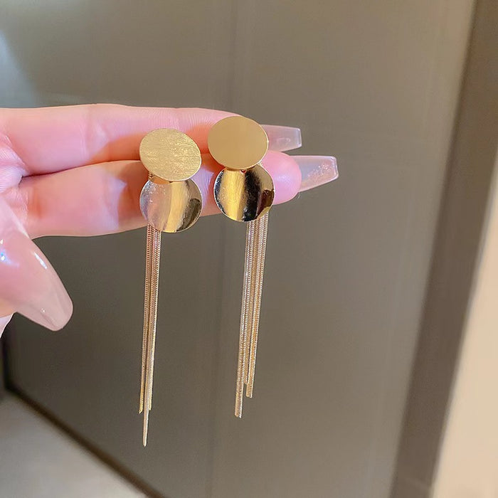 Wholesale tassel chain earrings new Chinese simple elegant long earrings