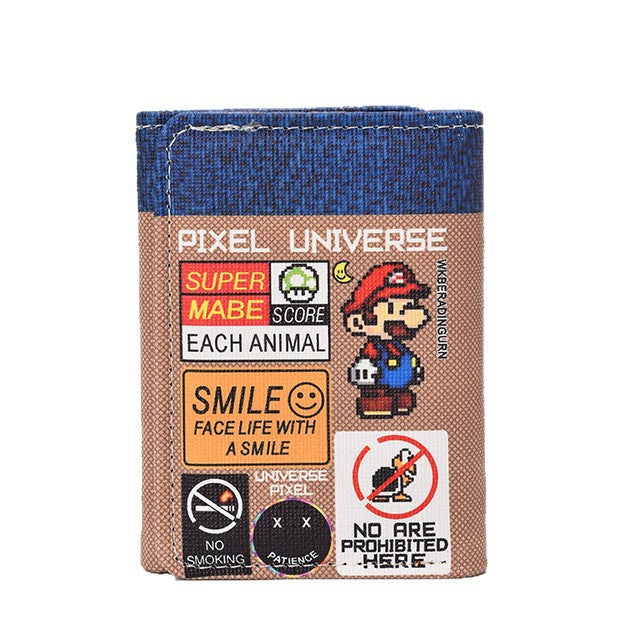 Wholesale Men' s Coin Purse Denim College Student Durable Trendy Style