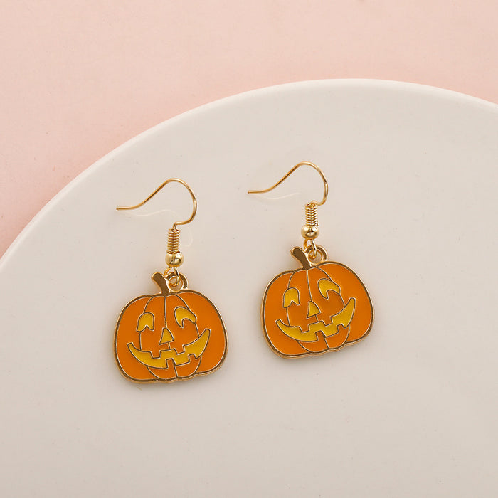 Wholesale   Earrings Temu Popular Devil Pumpkin Bat Holiday Earrings