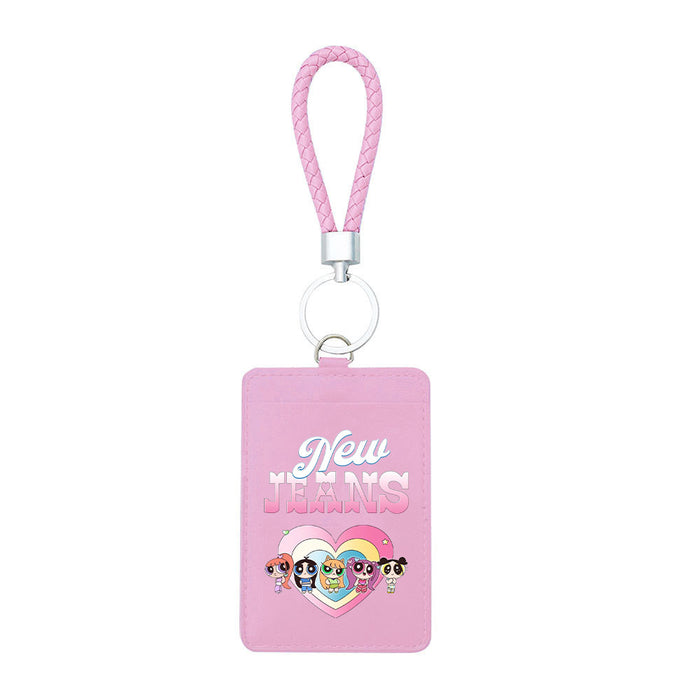 Wholesale PU Card Holder Keychain JDC-KC-ShuaiX002