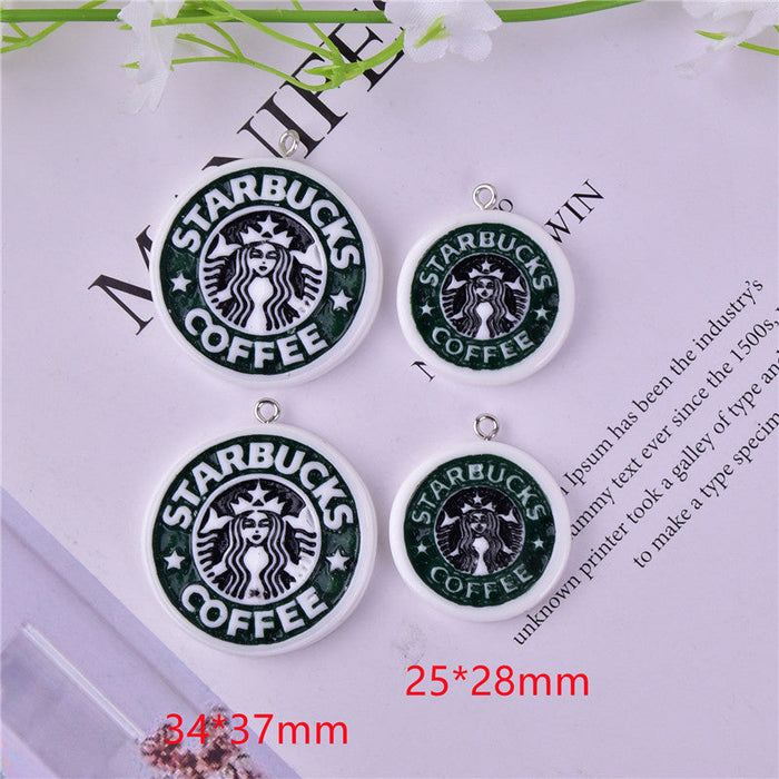 Wholesale 10PCS Stereo Coffee Resin Accessories JDC-BDS-KeJin003