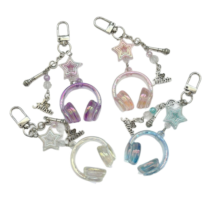 Wholesale Headphone Keychain Star Mobile Phone Chain Pendant Bag Pendant