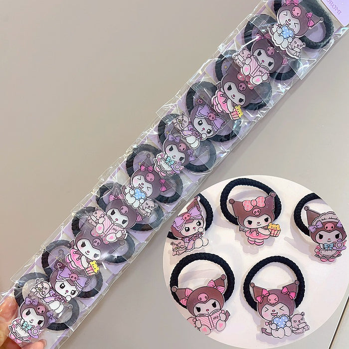 Wholesale 10pcs Hairpin Headwear Cute Cartoon Hairpin Children' s Hair Accessories Girls'  Hair Ring Rubber