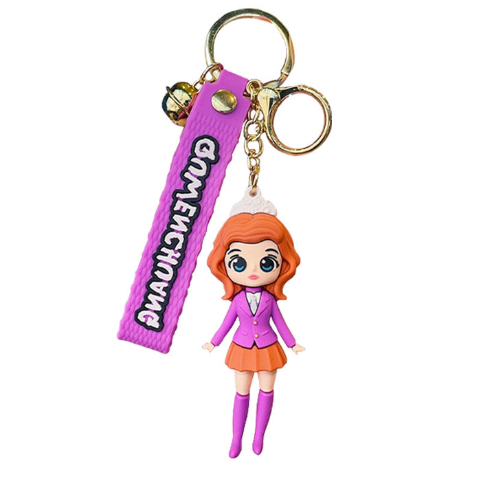 Wholesale Cartoon Cute Student Outfit Princess Keychain JDC-KC-LeZi011