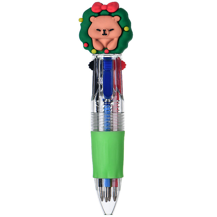 Wholesale Four-color ballpoint pen cute cartoon multi-color pen