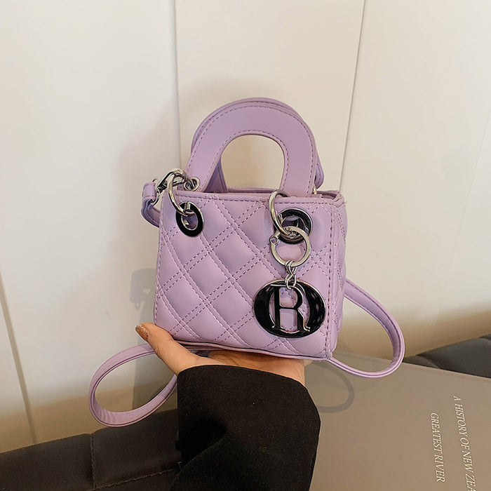 Wholesale New Fashionable Lingge Handheld Zero Wallet, Stylish Single Shoulder Crossbody Bag