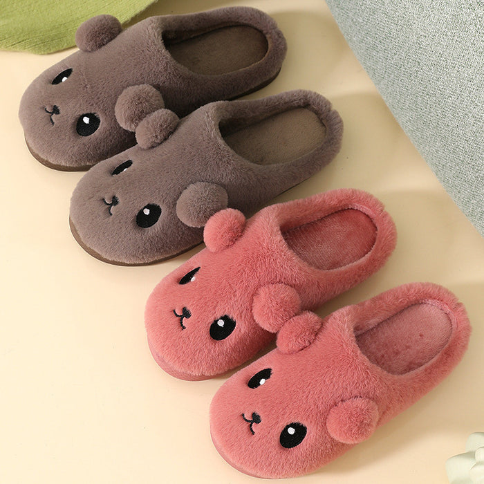 Wholesale Cotton Slippers Women's Home  Indoor Non-slip Thick Bottom Household  Men's Cotton Slippers