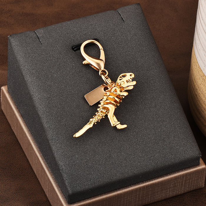 Wholesale Car key pendant high sense bag accessories gold color bear cherry four-leaf clover butterfly schoolbag jewelry