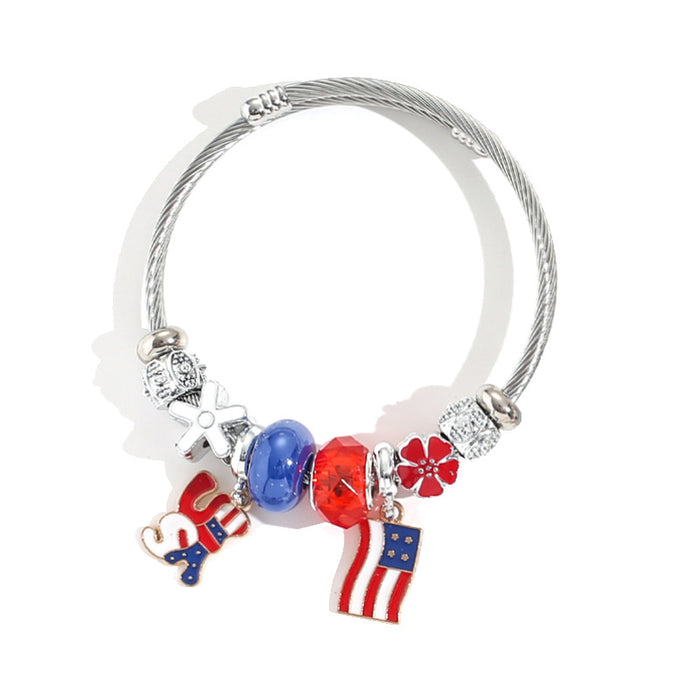 Wholesale Bracelet, bracelet, heart-shaped balloon pendant, stainless steel bead bracelet