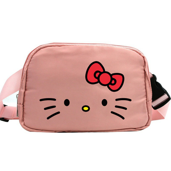 Wholesale Cat Cartoon Waterproof Sports Chest Bag  Versatile Crossbody Bag for Running with Phone Shoulder Bags