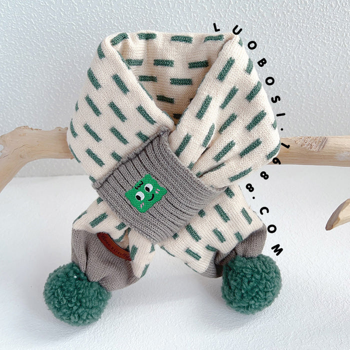 Wholesale Baby Hat Winter Baby Ear Protection Hat Children' s f One-piece Two-piece Hat Boys and Girls Wool Knitted Hat