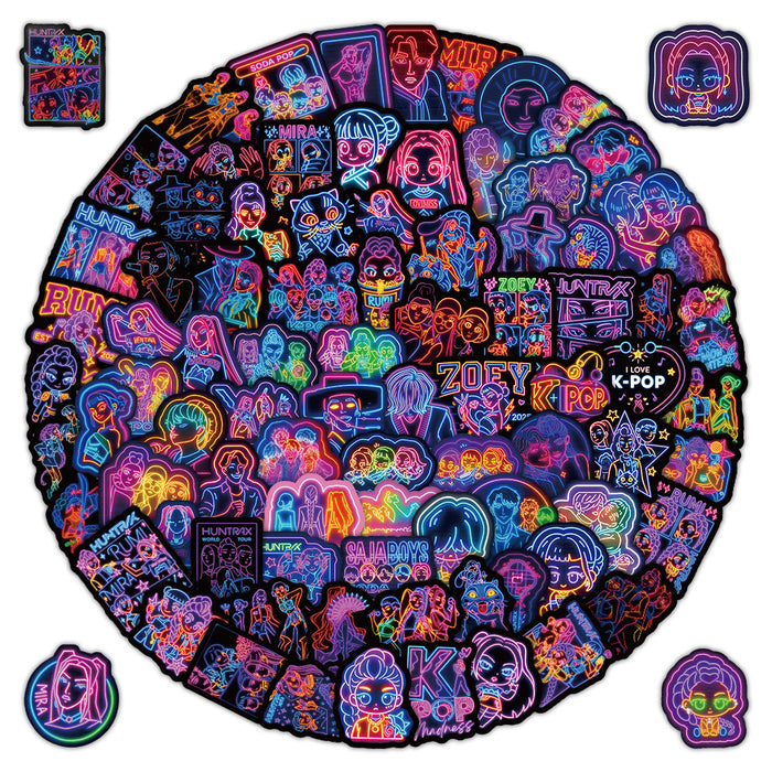 Wholesale 104pcs K-Pop  Anime Graffiti Stickers for Water Bottles