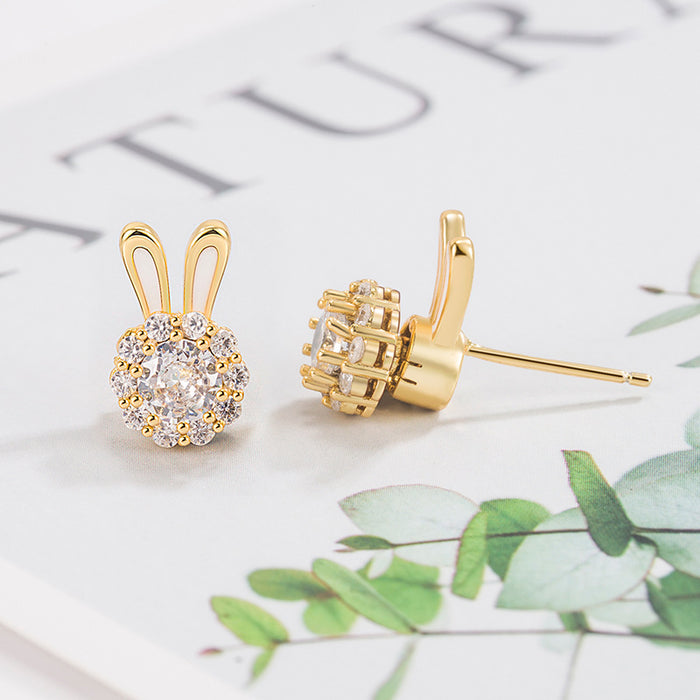 Wholesale Swivel Bunny Earrings JDC-ES-XSL002